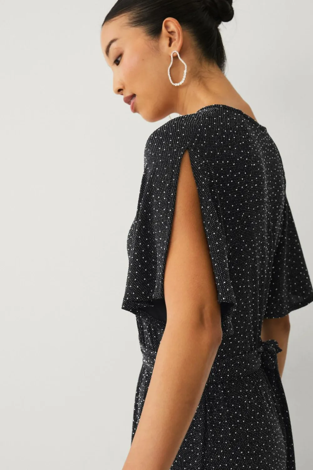 Ellos Kjoler>Collection Maxi kjole med rhinstene sort