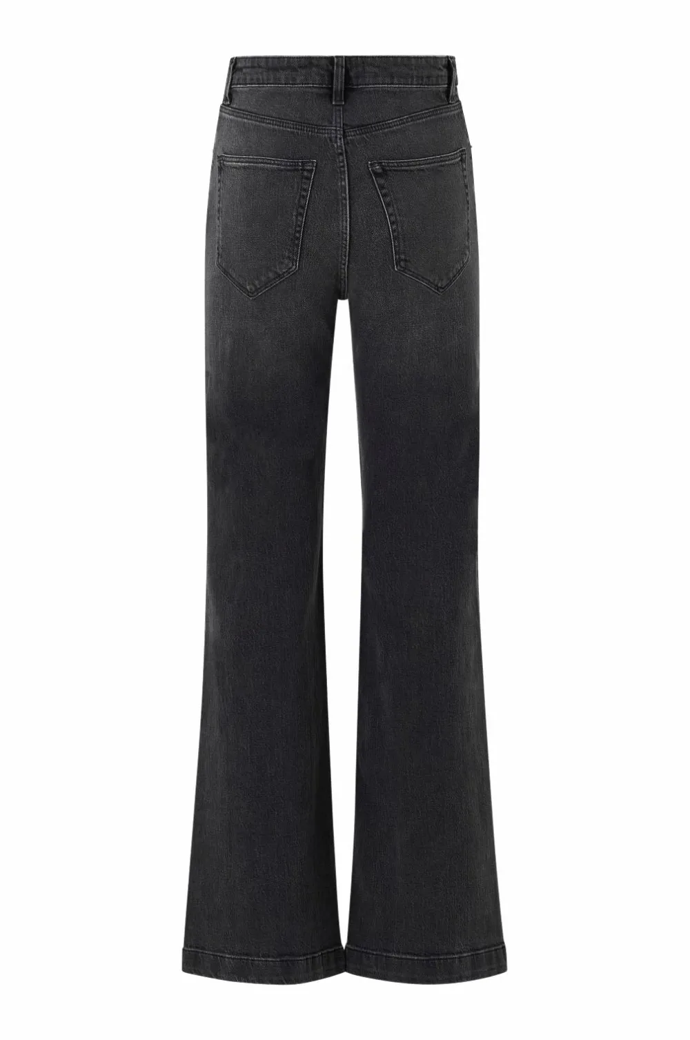 Ellos Jeans>Collection Med svaj jeans Med svaj med høj talje Sort vasket
