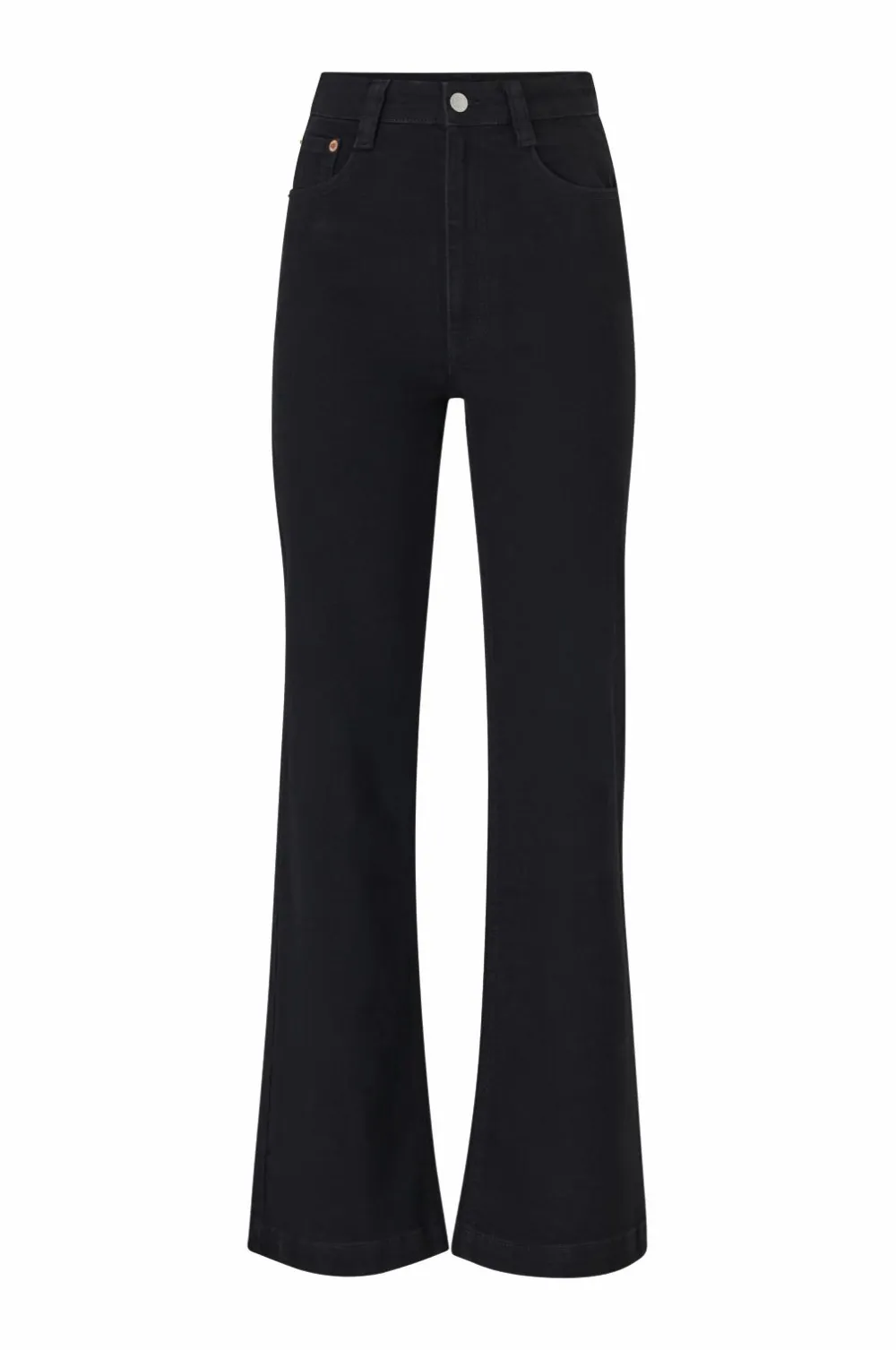 Ellos Jeans>Collection Med svaj jeans Med svaj med høj talje Black mdf/metal