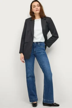 Ellos Collection Med svaj jeans med høj talje Denim blå Sale