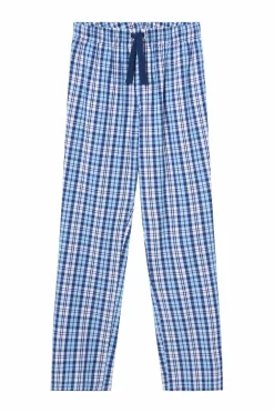 Ellos Nattøj & Homewear>Collection Natbukser Harry i poplin Blåternet
