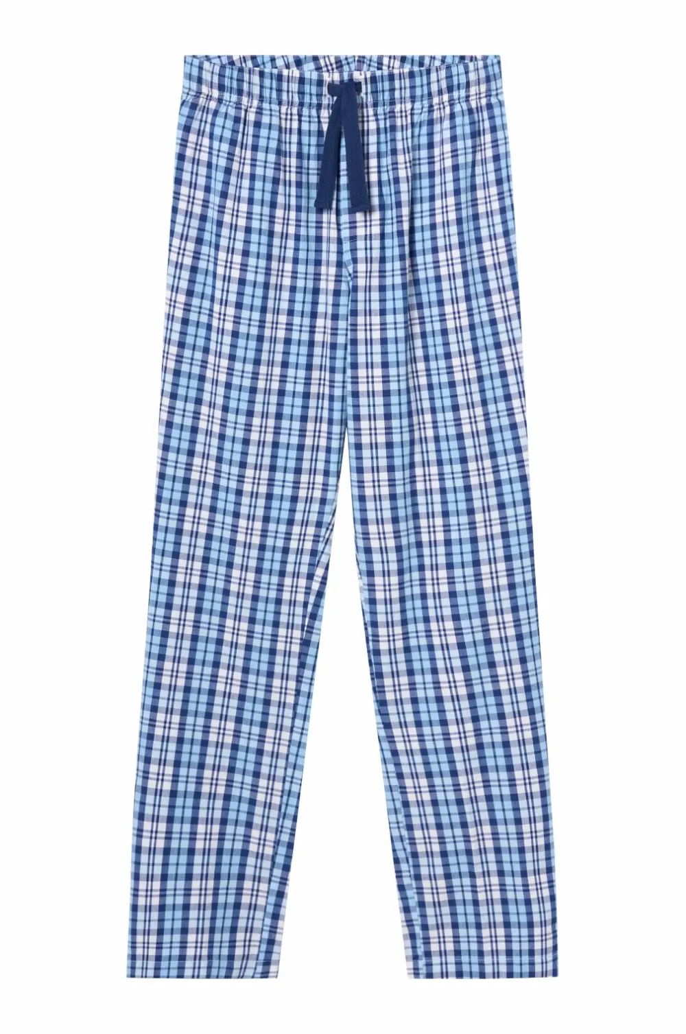 Ellos Nattøj & Homewear>Collection Natbukser Harry i poplin Blåternet