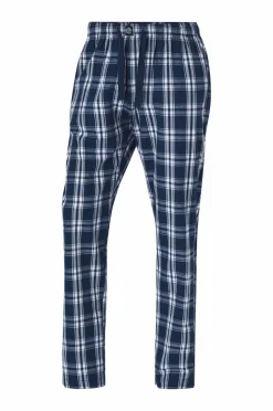 Ellos Nattøj & Homewear>Collection Natbukser i poplin Blå/hvidternet
