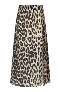 Ellos Collection Nederdel med slids Leopardmønstret New