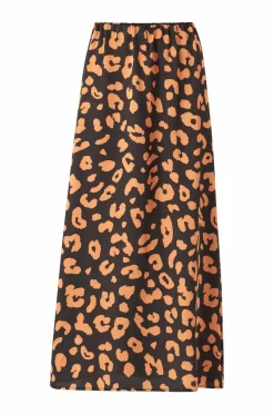 Ellos Nederdele>Collection Nederdel Skirt Katja Sort/Rust Leo