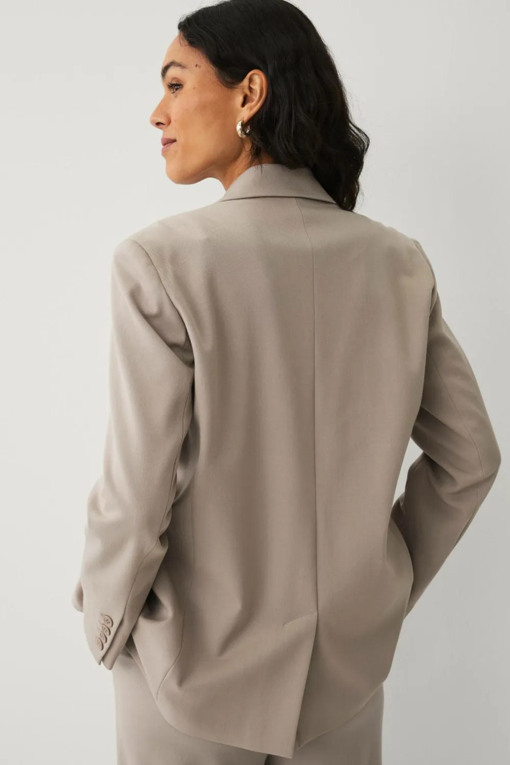 Ellos Blazere & Veste>Collection Oversize habitjakke Beige