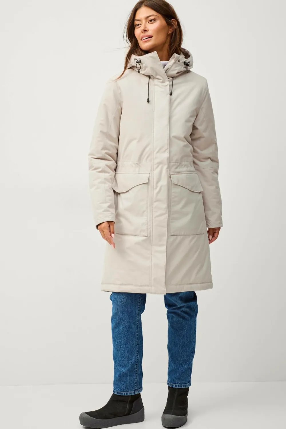 Ellos Collection Parka Urban Parka Padded Kitbeige Outlet