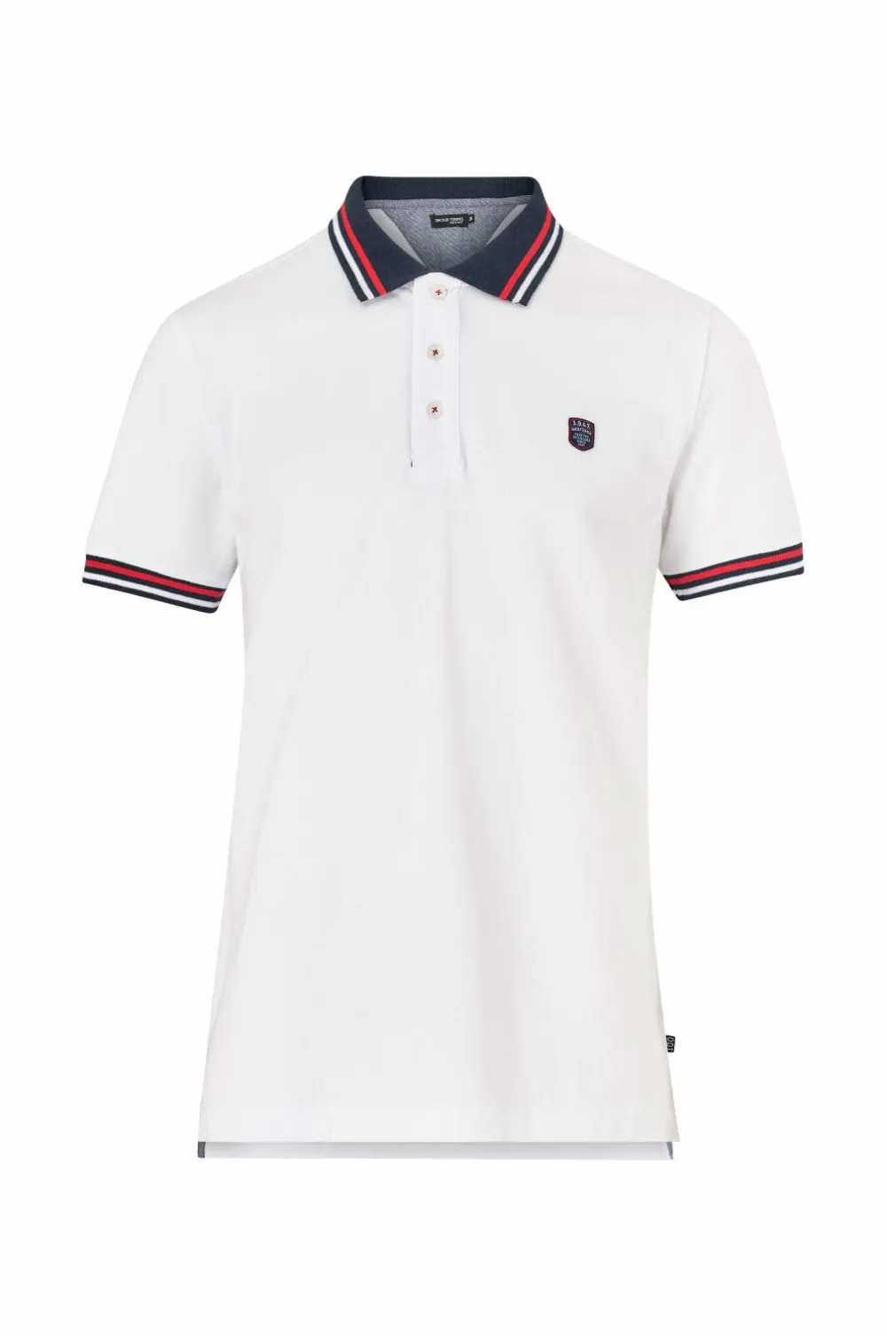 Ellos Basistøj|Poloshirts>Collection Poloshirt Damon White mdf/metal