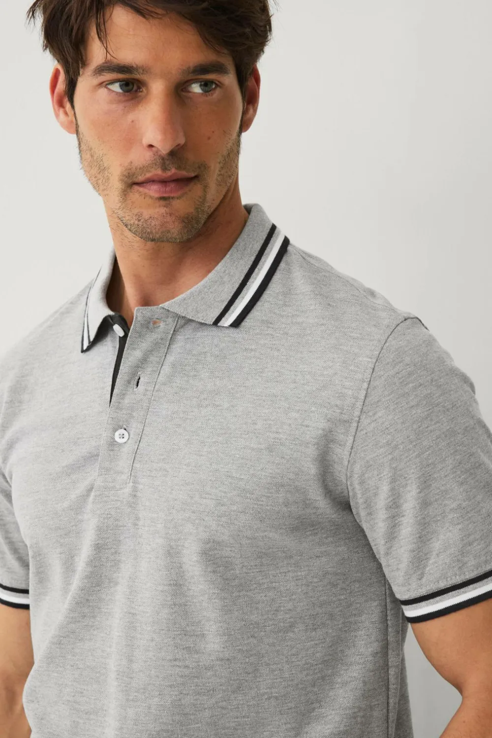 Ellos Collection Poloshirt Damon Gråmeleret Sale