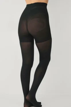 Ellos Collection Pushup 80 den-tights - medium støtte Push up Dull 80den Sort Best