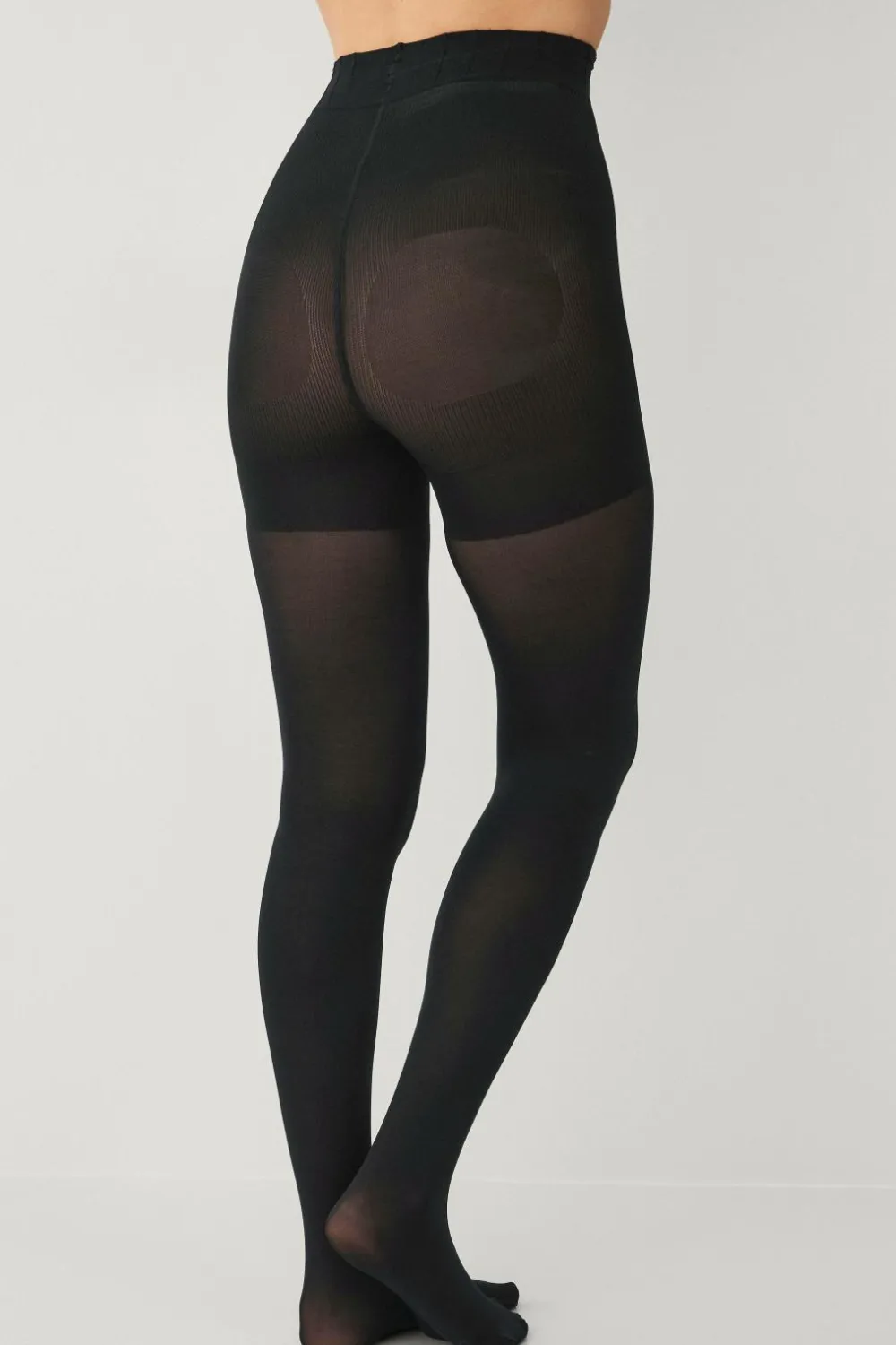Ellos Collection Pushup 80 den-tights - medium støtte Push up Dull 80den Sort Best