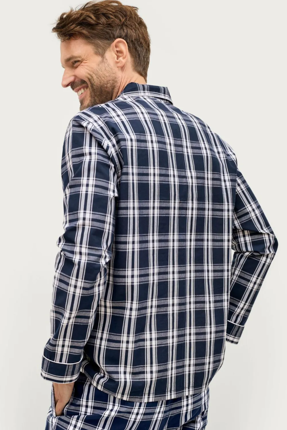 Ellos Nattøj & Homewear>Collection Pyjamas Lance i poplin Blåternet