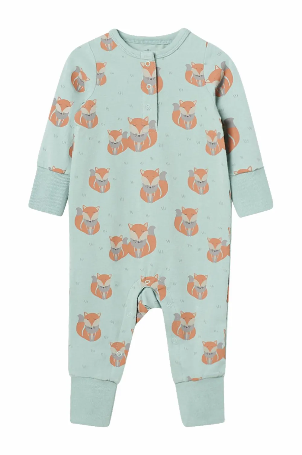 Ellos Collection Pyjamasoverall Carter Grågrøn mønstret Sale