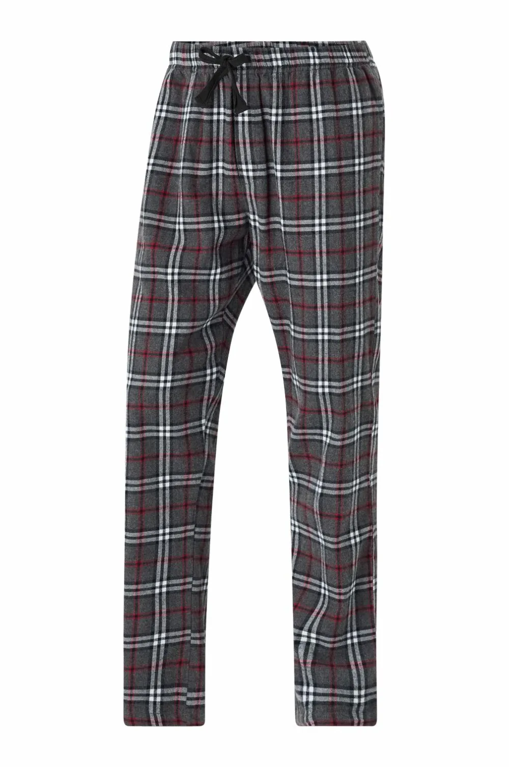 Ellos Collection Pyjamassæt i flonel Grårutig