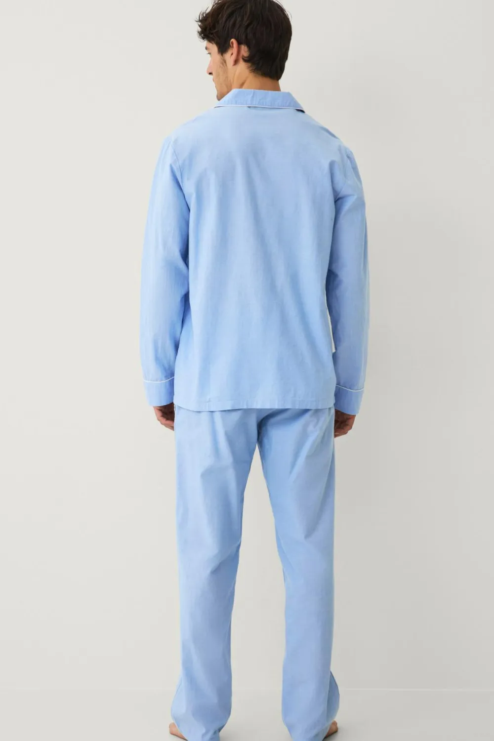 Ellos Nattøj & Homewear>Collection Pyjamassæt i bomuldsbatist 2 dele Lyseblå
