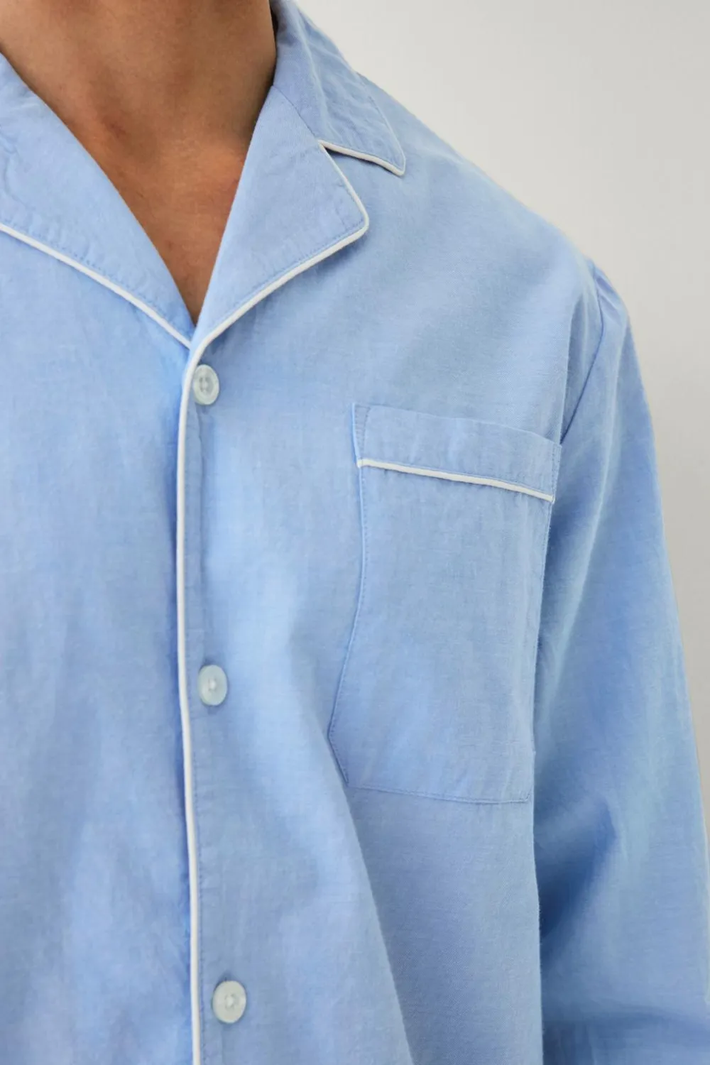 Ellos Nattøj & Homewear>Collection Pyjamassæt i bomuldsbatist 2 dele Lyseblå