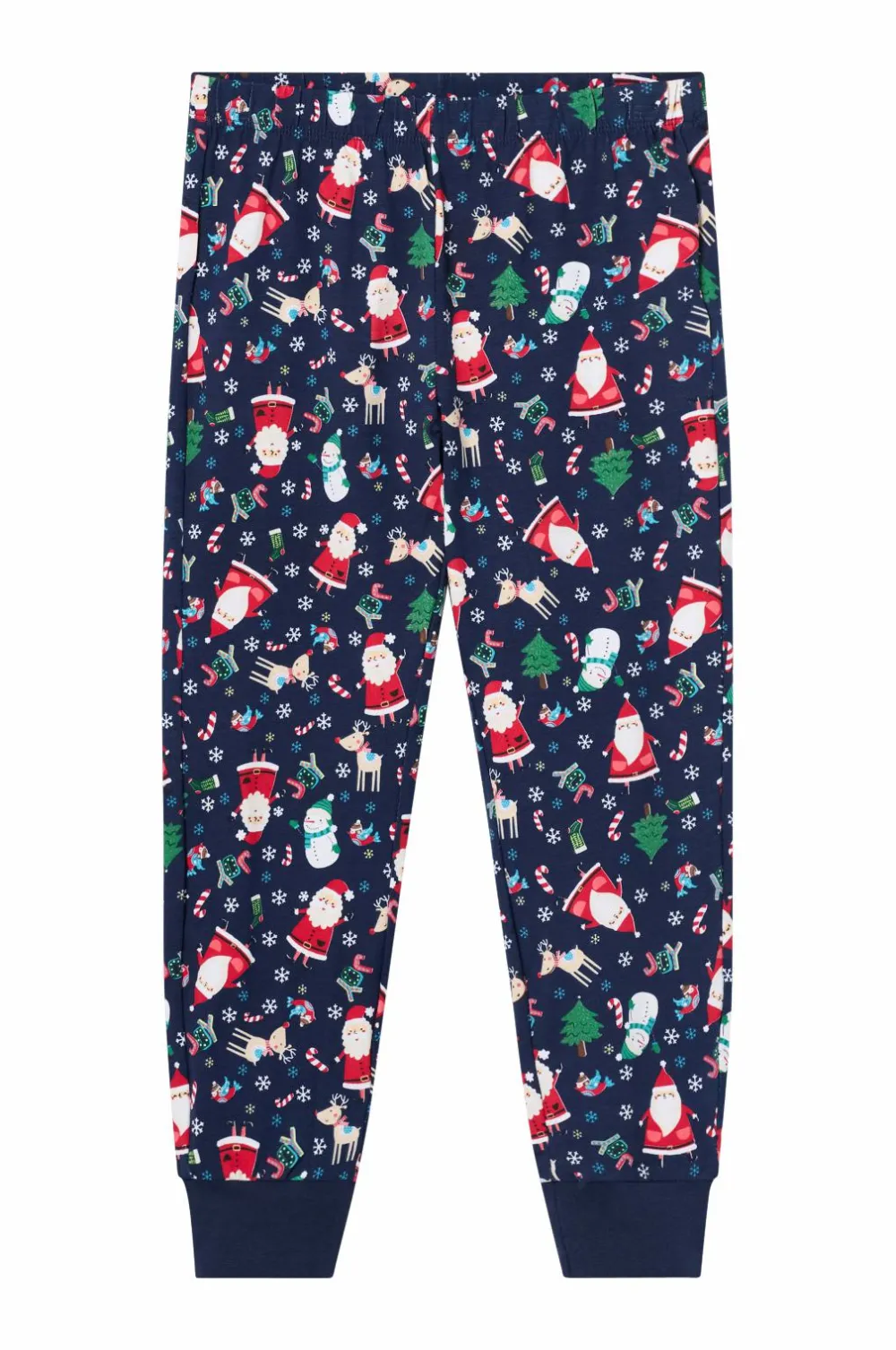 Ellos Nattøj & Homewear>Collection Pyjamassæt med print Blå julemønstret