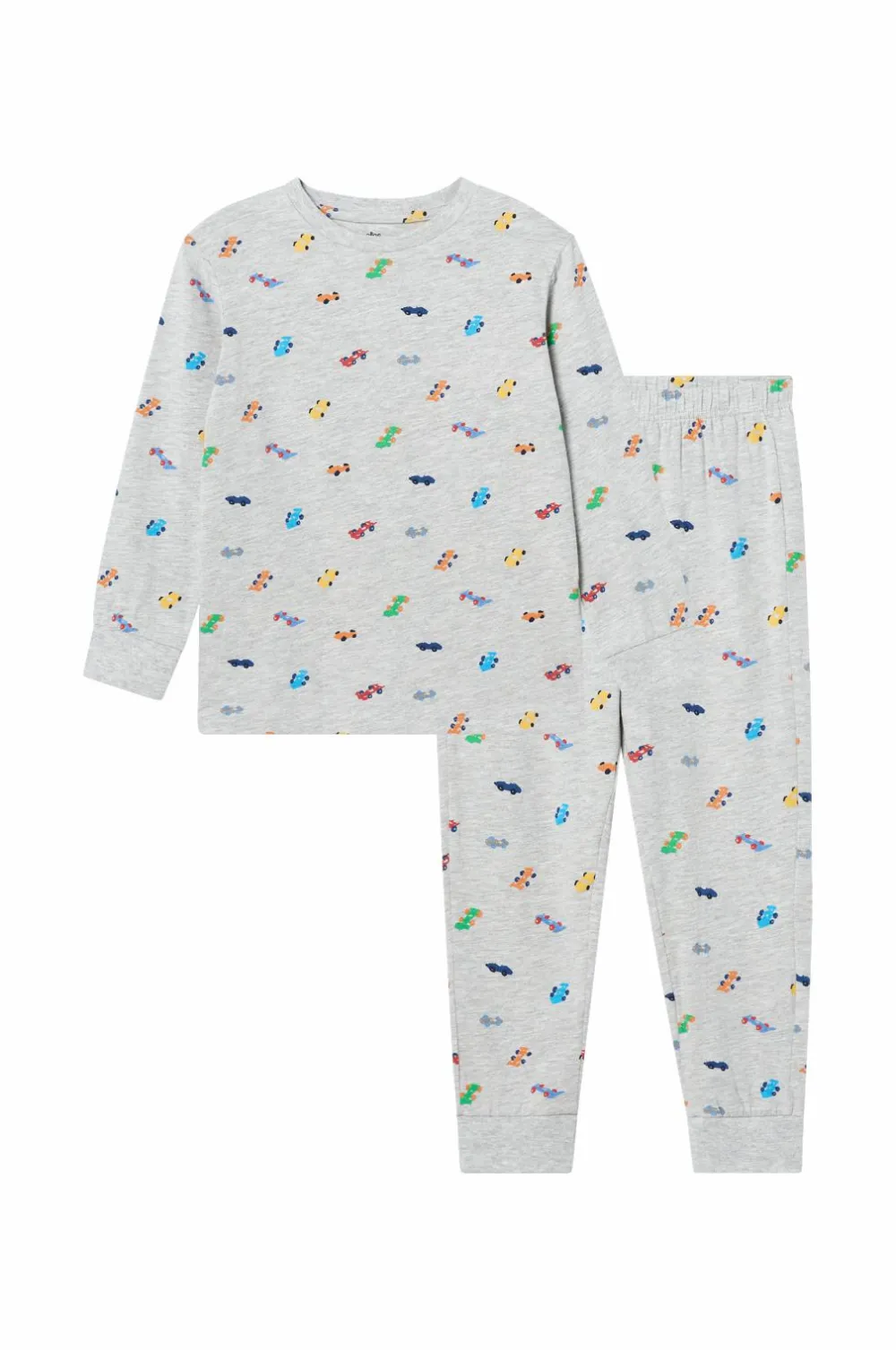 Ellos Nattøj & Homewear>Collection Pyjamas Ola Gråmeleret bilmønstret