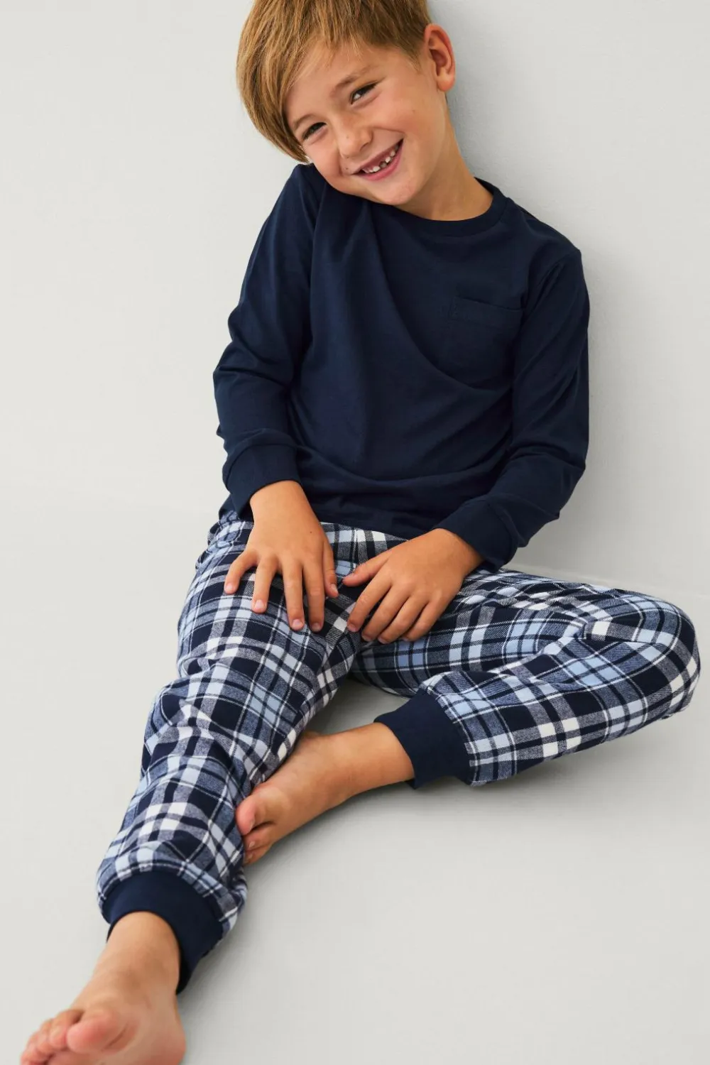 Ellos Nattøj & Homewear>Collection Pyjamassæt blå