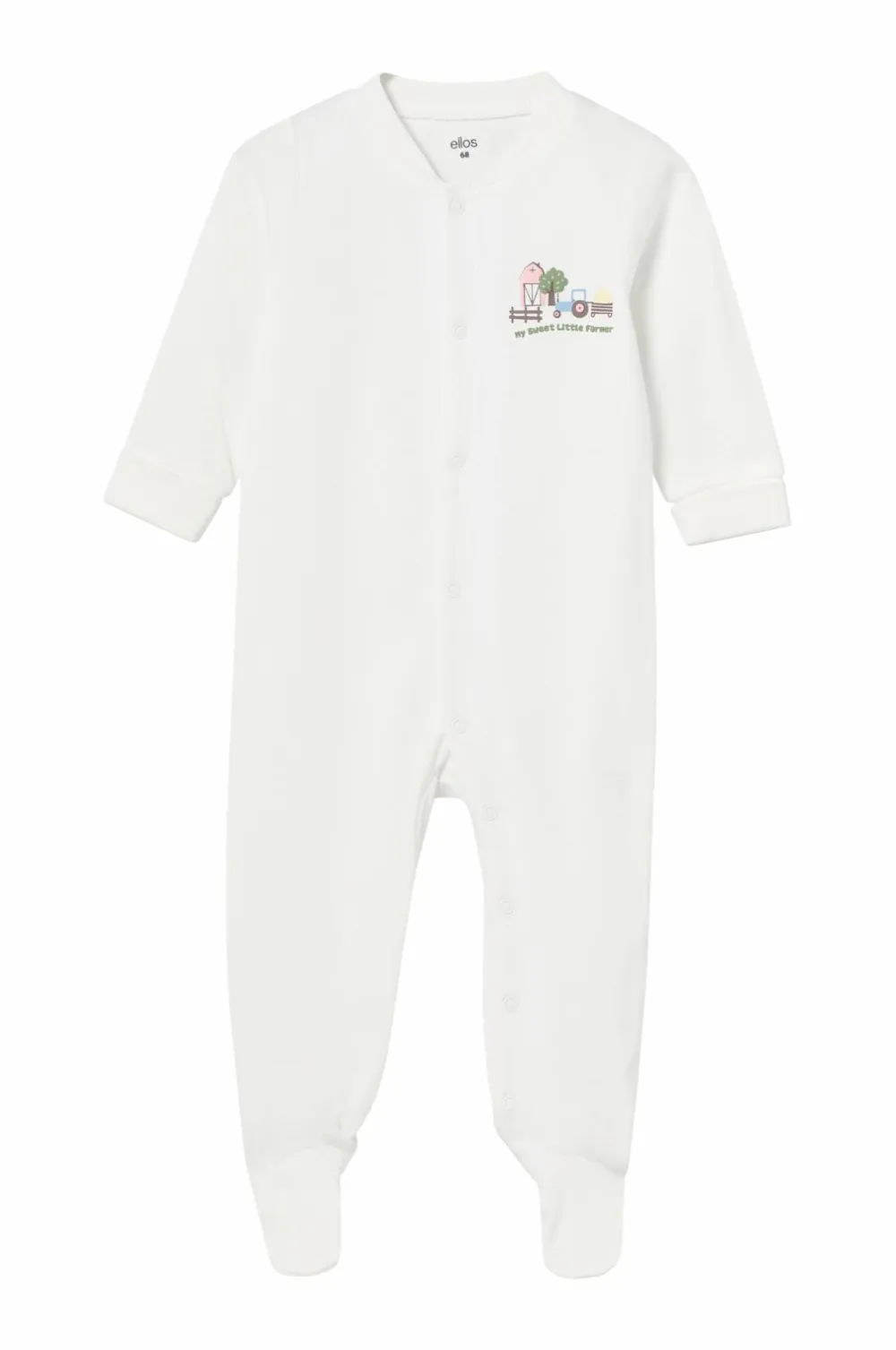 Ellos Collection Pyjamasoverall Everly 2-pak Grøn + Hvid Bondegård
