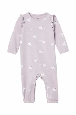 Ellos Nattøj & Homewear>Collection Pyjamasoverall Perla Lyslilla mønstret