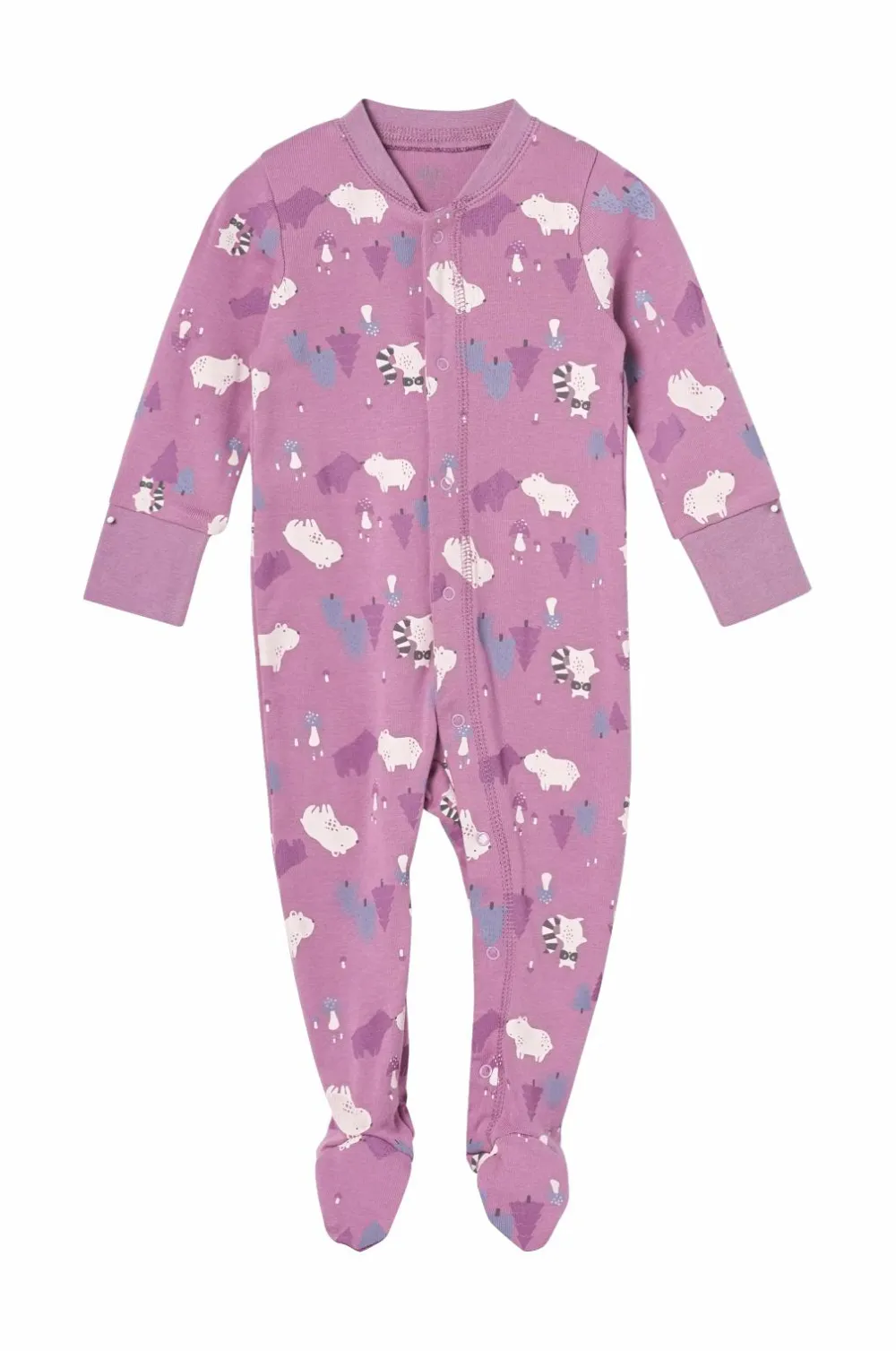 Ellos Collection Pyjamasoverall Everly 2-pak Mørke rosa stribet + mønstret Clearance