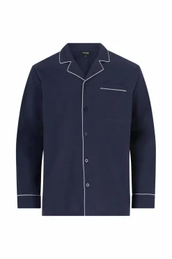 Ellos Collection Pyjamassæt i bomuldsbatist 2 dele Marineblå Online