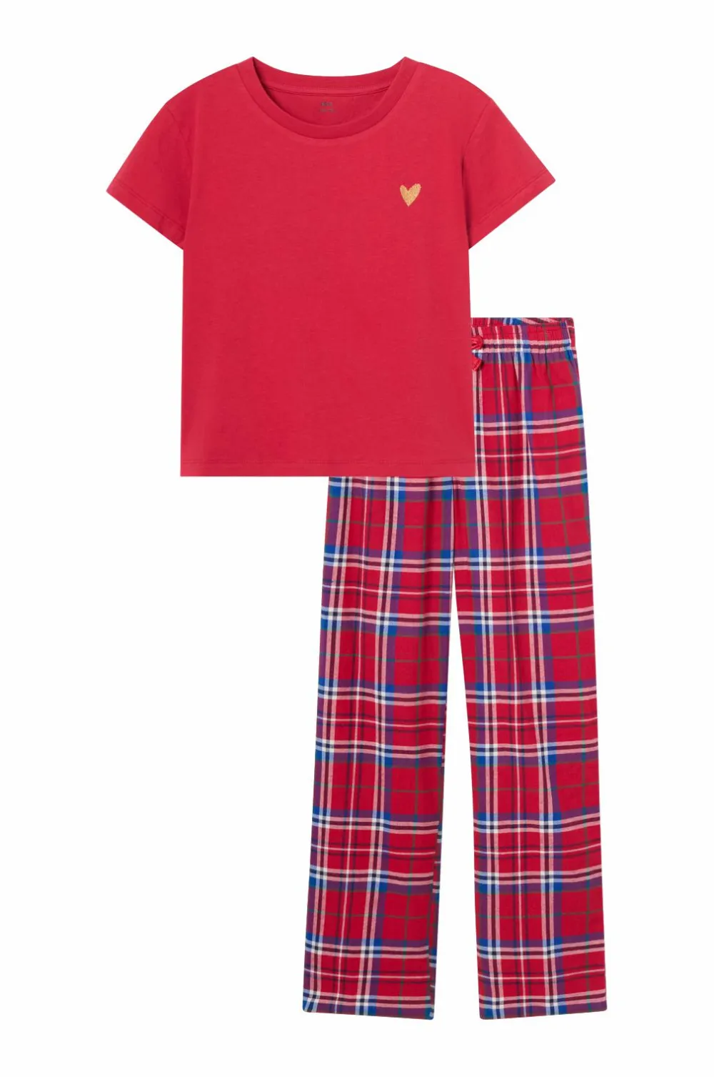 Ellos Nattøj & Homewear>Collection Pyjamassæt rød