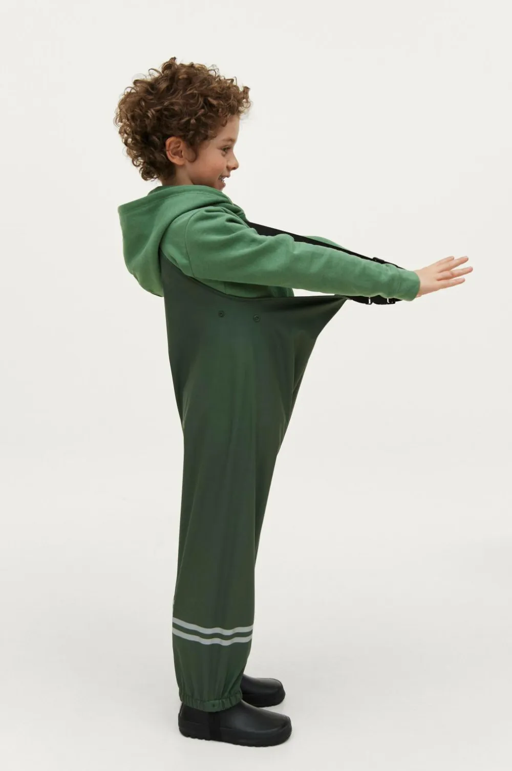Ellos Overtøj>Collection Regnbuks Roger Night flower a.green ms 2020