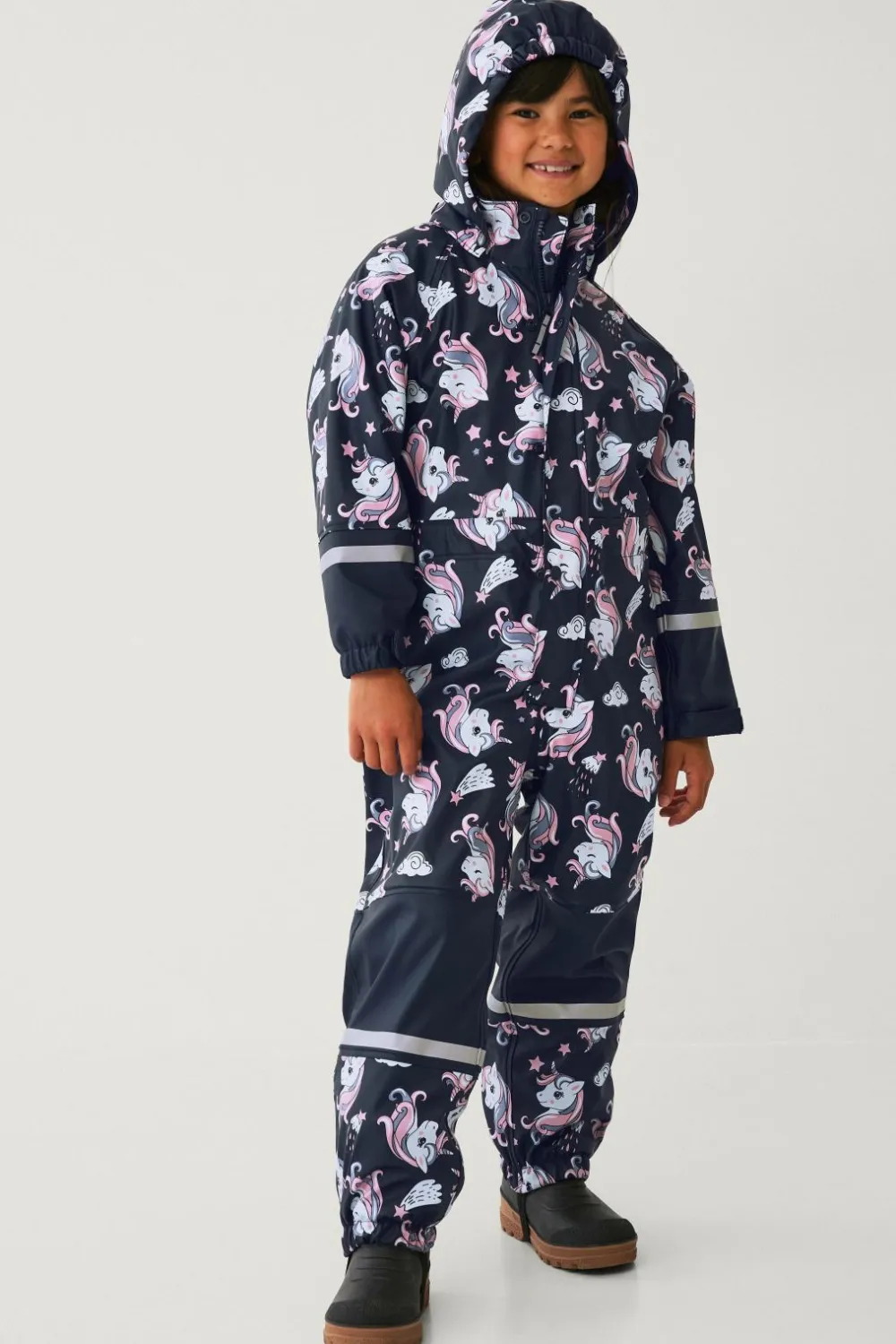 Ellos Collection Regntøj Regna med fleeceforing Marinblå Best