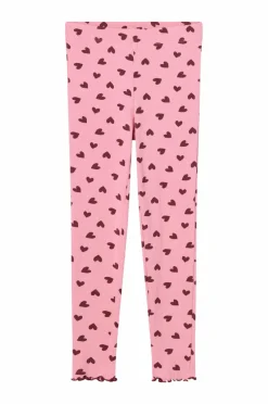 Ellos Collection Ribbede leggings Rosa mønstret Online