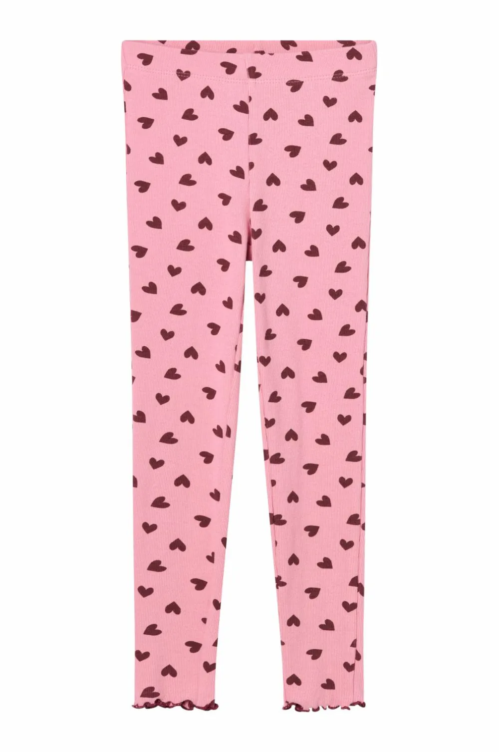 Ellos Collection Ribbede leggings Rosa mønstret Online