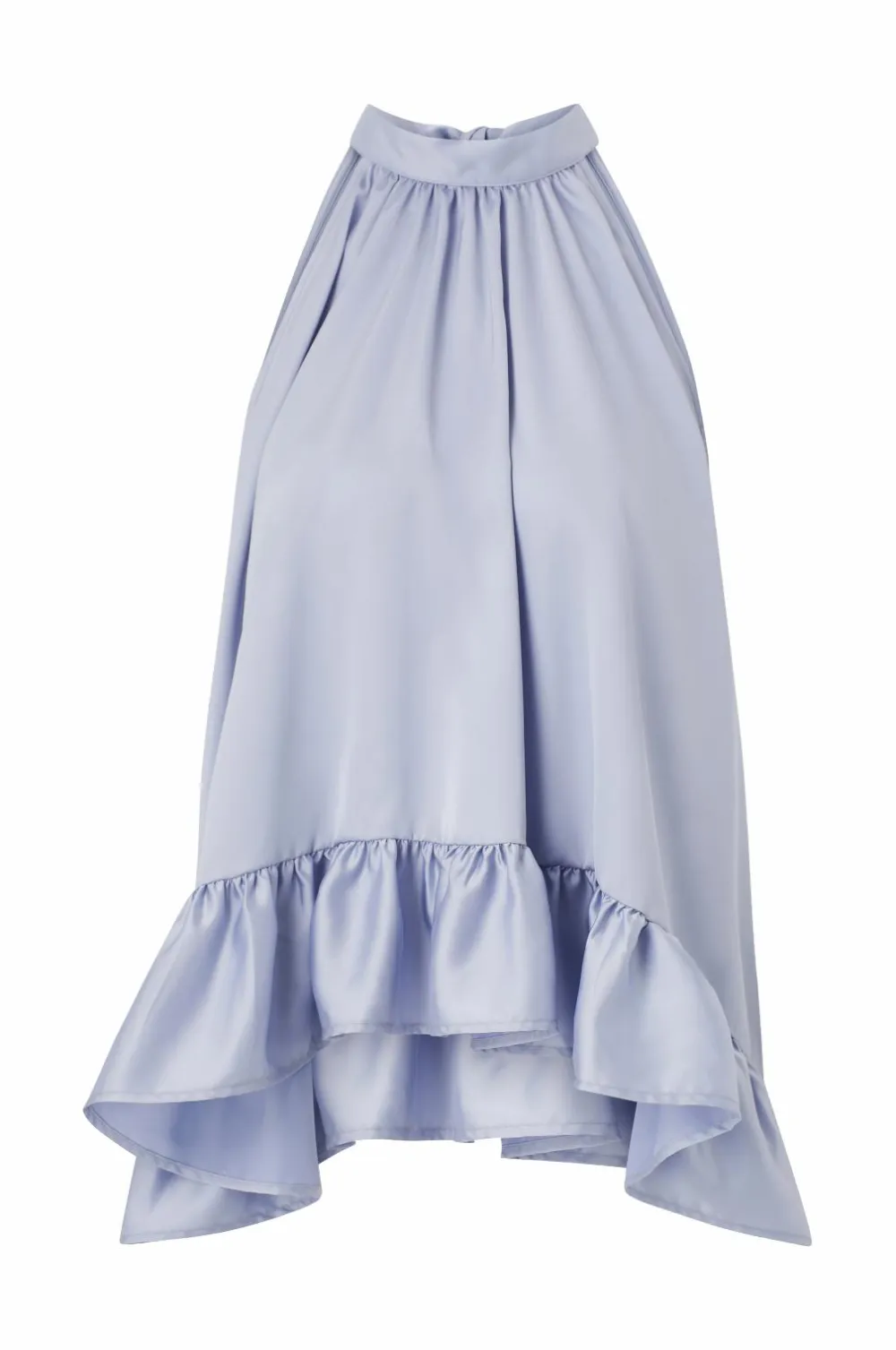 Ellos Skjorter & Bluser>Collection Ærmeløs bluse med dikkedarer Blå