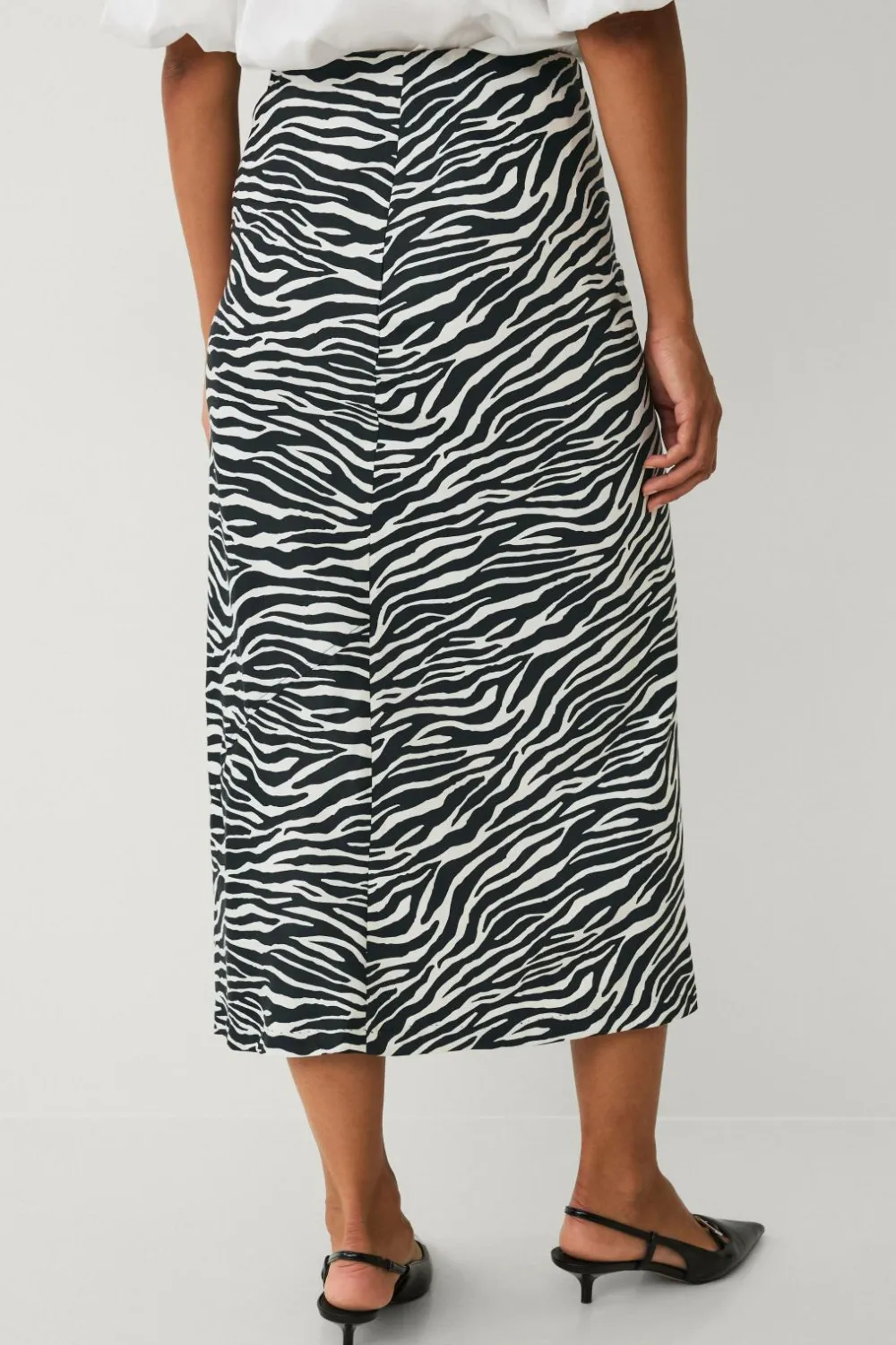 Ellos Collection Satinkjole Zebra aop Outlet