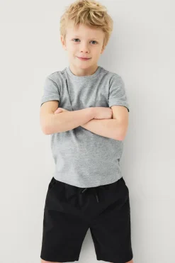 Ellos Shorts>Collection Shorts i bomuldstwill Sort
