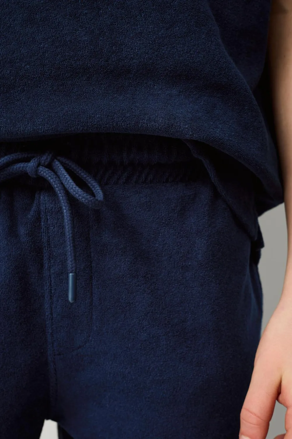 Ellos Shorts>Collection Shorts Jason i frotté Marineblå