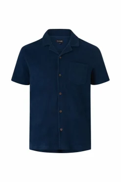Ellos Collection Skjorte i frotté Marineblå Sale