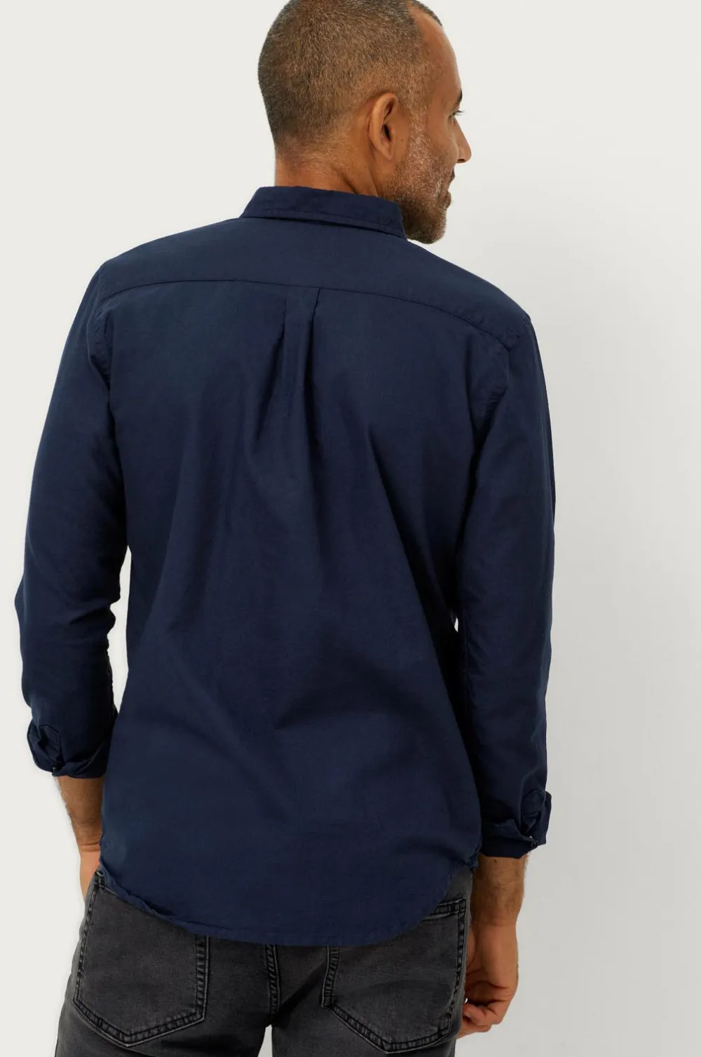 Ellos Skjorter>Collection Skjorte Jake Oxford Marineblå