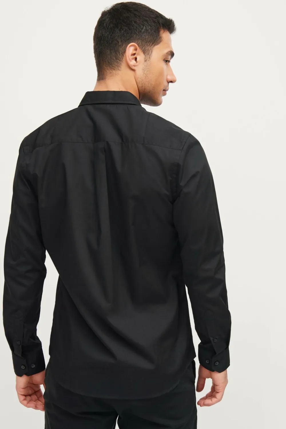 Ellos Collection Skjorte Yale Easy Care Sort Outlet