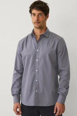 Ellos Collection Skjorte Yale Easy Iron Grå Clearance