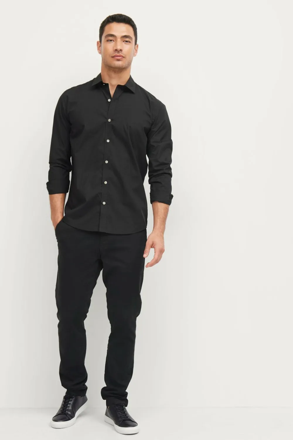 Ellos Collection Skjorte Yale Easy Iron Sort Sale