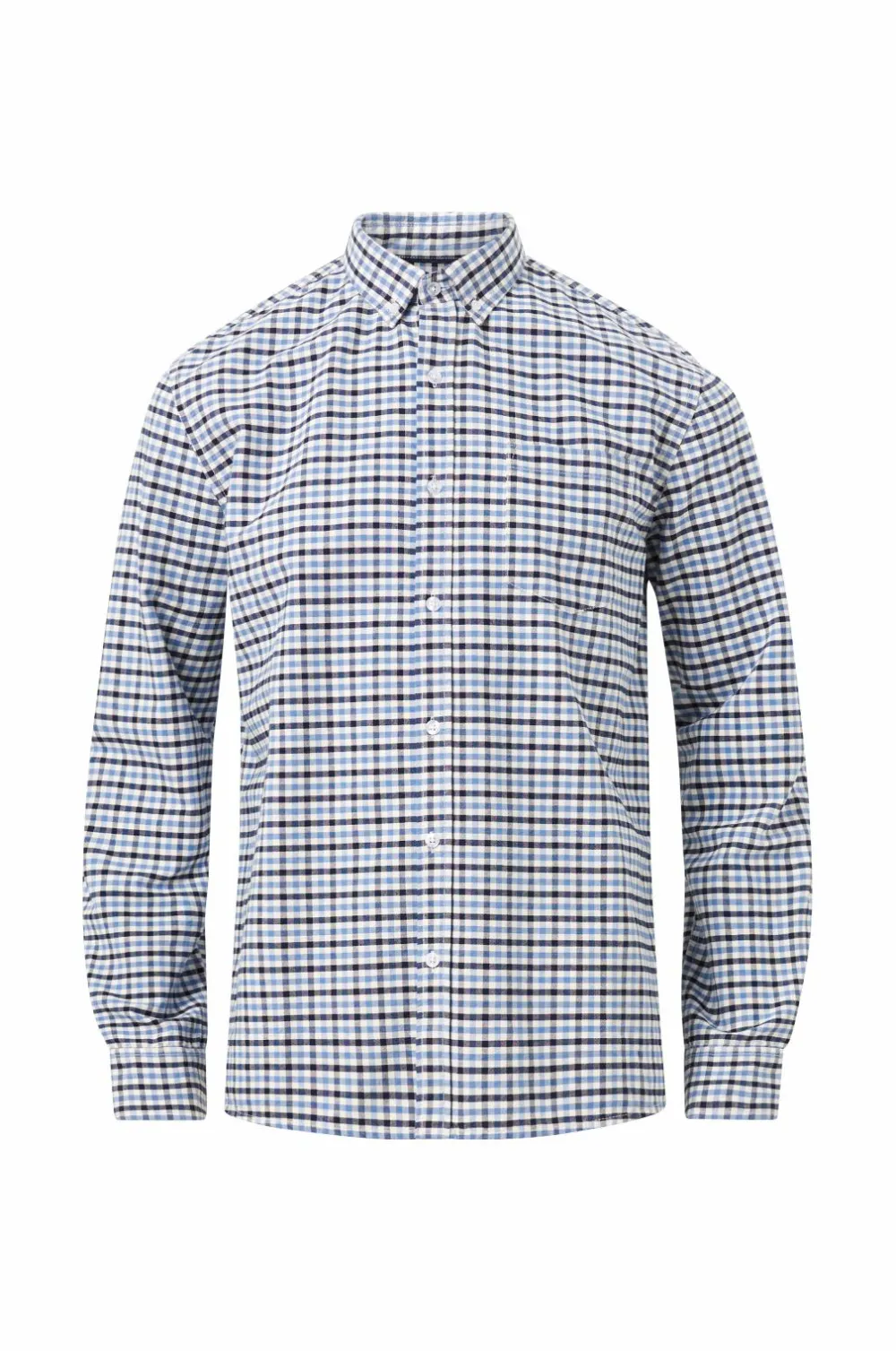 Ellos Collection Skjorte Jake Oxford Blåternet New
