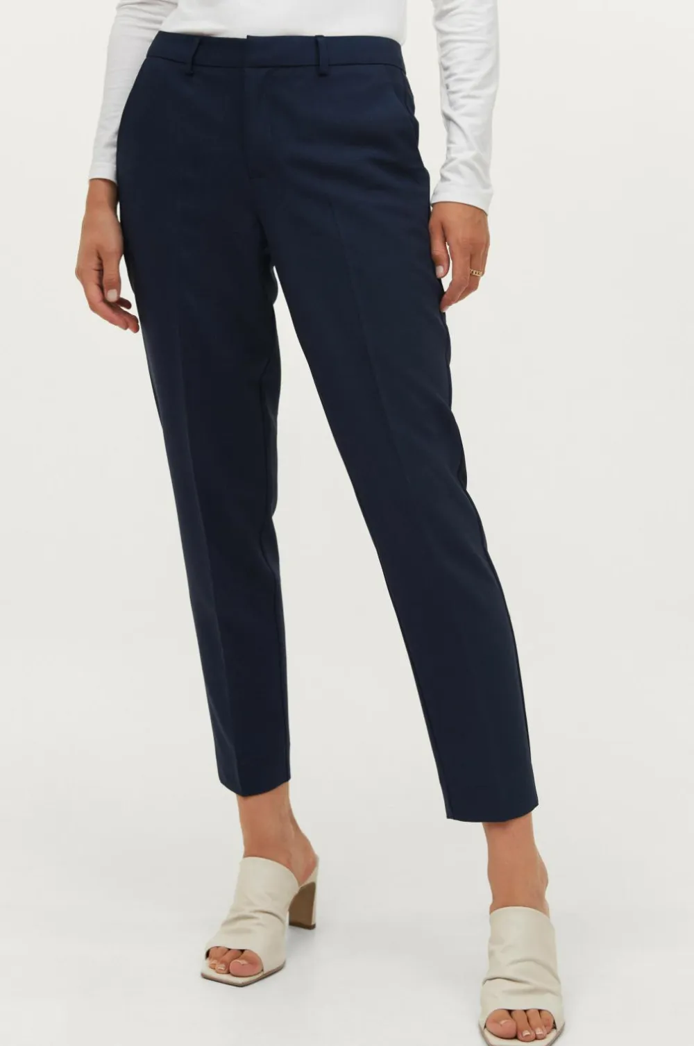 Ellos Collection Slacks med et stræk Midnatsblå Outlet