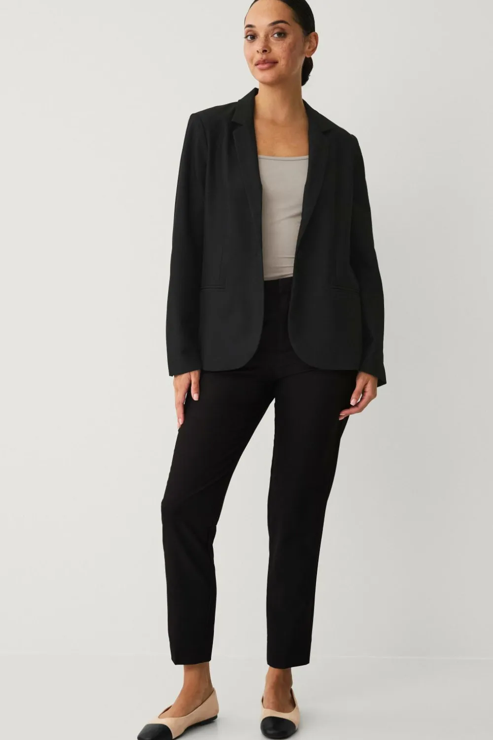 Ellos Collection Slacks med et stræk Sort