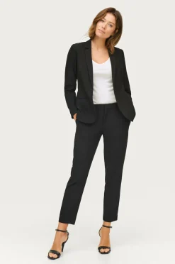 Ellos Blazere & Veste>Collection Smal pasform habitjakke Sort