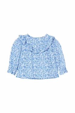 Ellos Toppe & T-Shirts|Bukser, Jeans & Leggings>Collection Sæt Rut Baby Blåblomstret + hvid