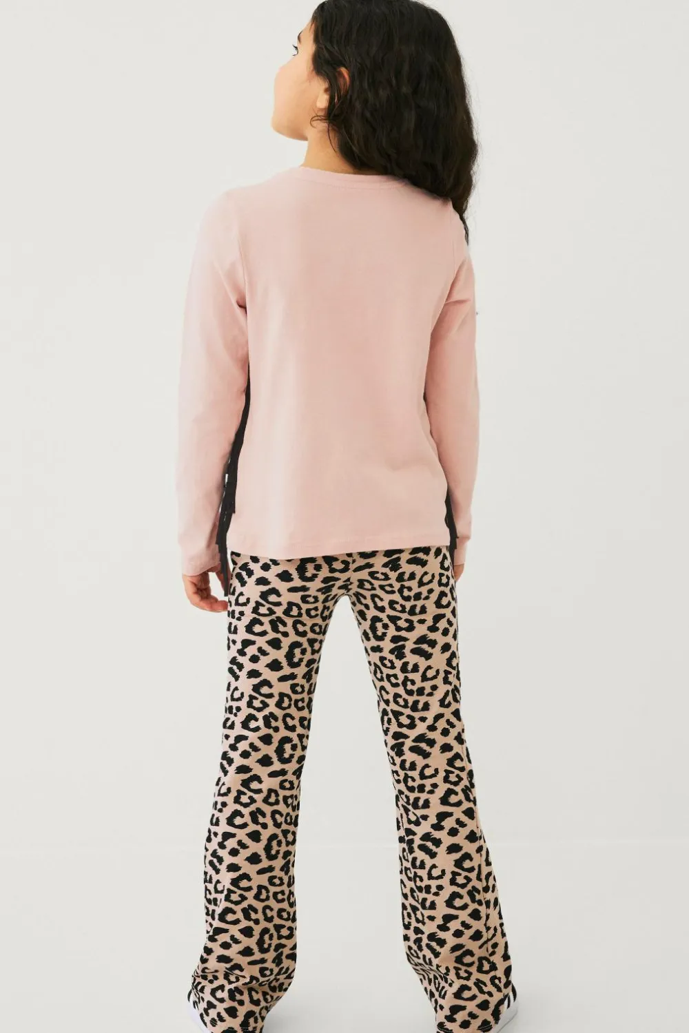 Ellos Collection Sæt Andrea Rosa med print foran + mønstret legginglegging Best