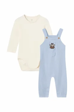 Ellos Collection Sæt med body og bukser Blå