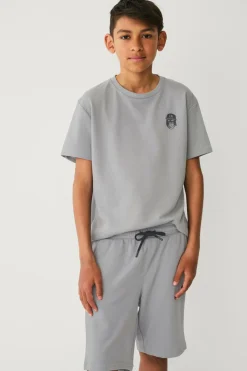 Ellos Collection Sæt Micro French Terry Set Grå Online