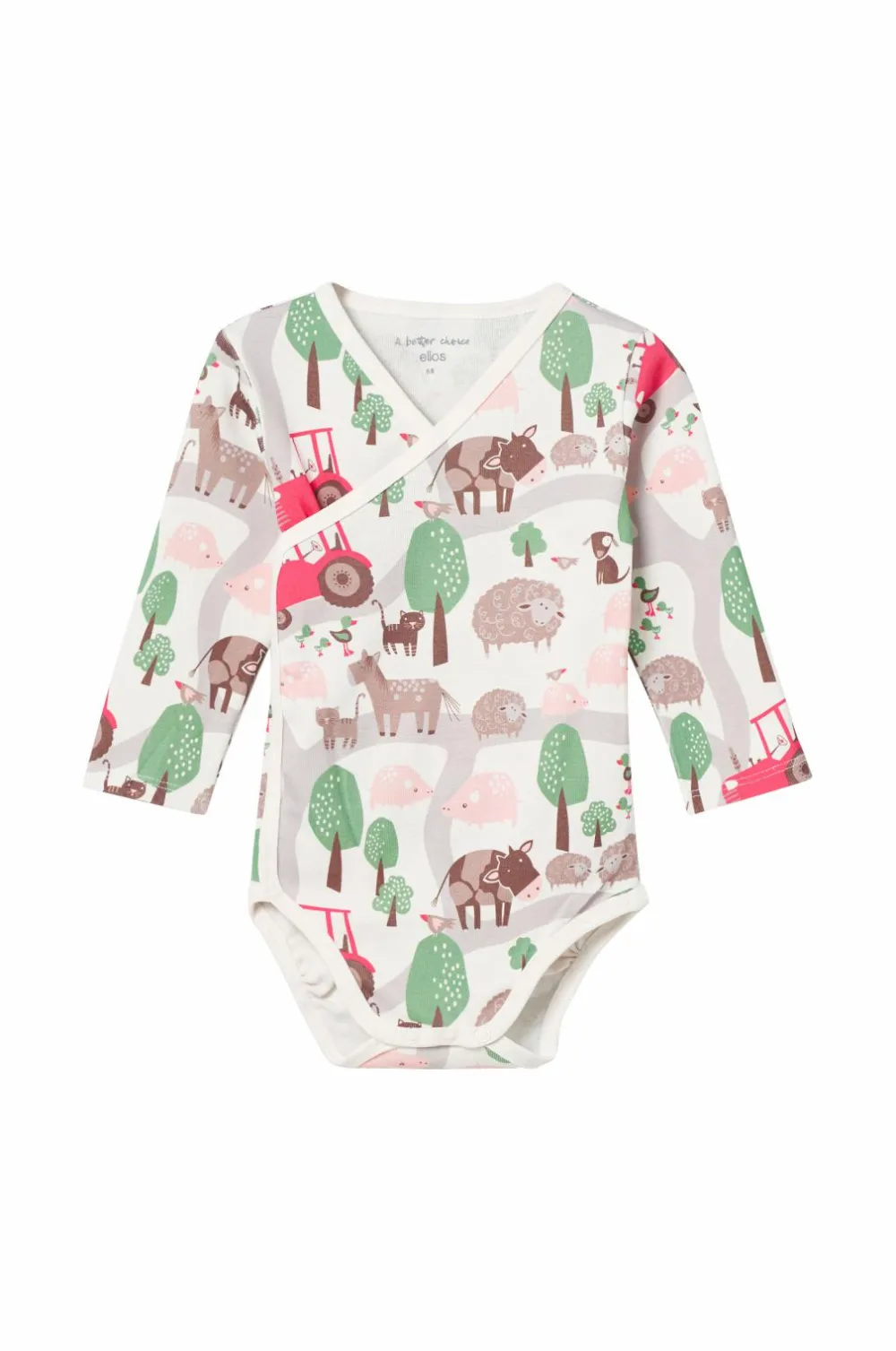 Ellos Collection Startsæt Baby Sunny 5 dele grønt fåremønster Hot
